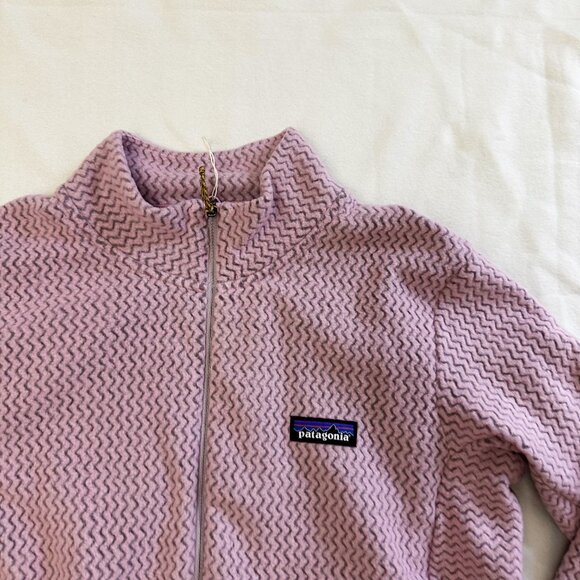 New Patagonia R1 Air 1/2 Zip Neck Women's MILKWEED MAUVE Fleece Pullover Size L - Picture 4 of 8